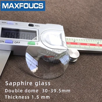 Стъкло за часа по защита срещу надраскване сапфир С Двоен купол с Дебелина 1.5/1.4/1.7 мм диаметър от 30 мм до 39,5 мм Кристално Прозрачен 1 бр.