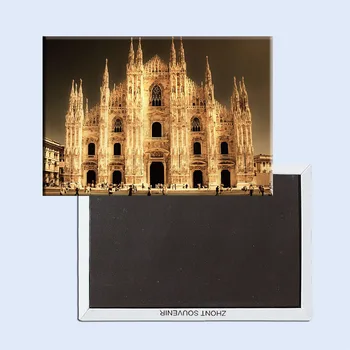 Сувенирни Магнити SOUVEMAG,Италия Милано Църковен Туристически Метален Магнит за Хладилник SFM5188