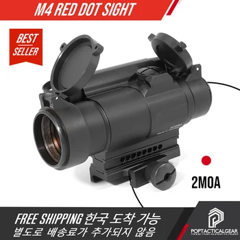 Тактически Comp M4 Очите Стрелба Коллиматорный Оптичен Прицел За Лов Страйкбол Тактически Мерник прозрачни лещи/day break red dot