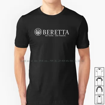 Тениска Berreta с хоризонтални надписи от 100% Памук Winchester Us Lock Perfection Simth Savage Arms Benelli с Хоризонтални бели Надписи