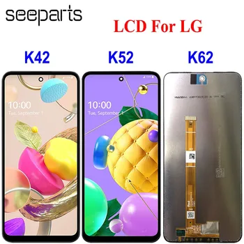 Тестван добре За LG K42 K52 K62 LCD Сензорен дисплей Дигитайзер Панел В Събирането на Резервни Части LM-K420 K520 на Екрана на Дисплея