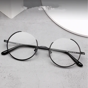 Три четвърти от Креативен Дизайн на Мъжки слънчеви Очила Ретро Кръгли Оптични Очила За Късогледство Рамки За Очила Дамски слънчеви Очила oculos
