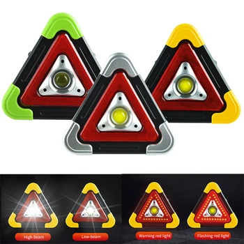 Триъгълник Предупредителен Знак Триъгълник Кола Led Работна светлина за Безопасност на Движението Паник Аларма лампа Преносим Мигаща светлина под ръка