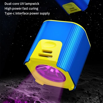 УЛТРАВИОЛЕТОВА Лампа за Втвърдяване на Лепилото 5-7 W UV лепило агент Ултравиолетова Лампа Led Светлина Виолетово, USB Ultraviolet Led за Ремонт на Телефон 3-5 Секунди M4YD