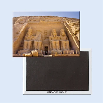 Храмът на Рамзес II в Абу Симбел, Египет, Туристически Сувенир, Твърди Магнити за хладилник 20938