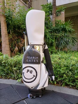 Чанта за голф 골프백 Чанта за авиационен Скоба с Колела, Бяла, Черна, Сребриста, Дамски, Мъжки, Чанти за стикове за голф и Чанта за Caddy 골프가방 캐디백 말본 가방