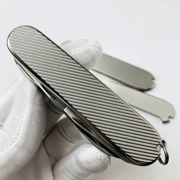 Чип за швейцарски Нож от титанова сплав 91 мм, Модифицирана накладки на ръкохватката TC4 за производство на материал на ръкохватката на ножа си САМ